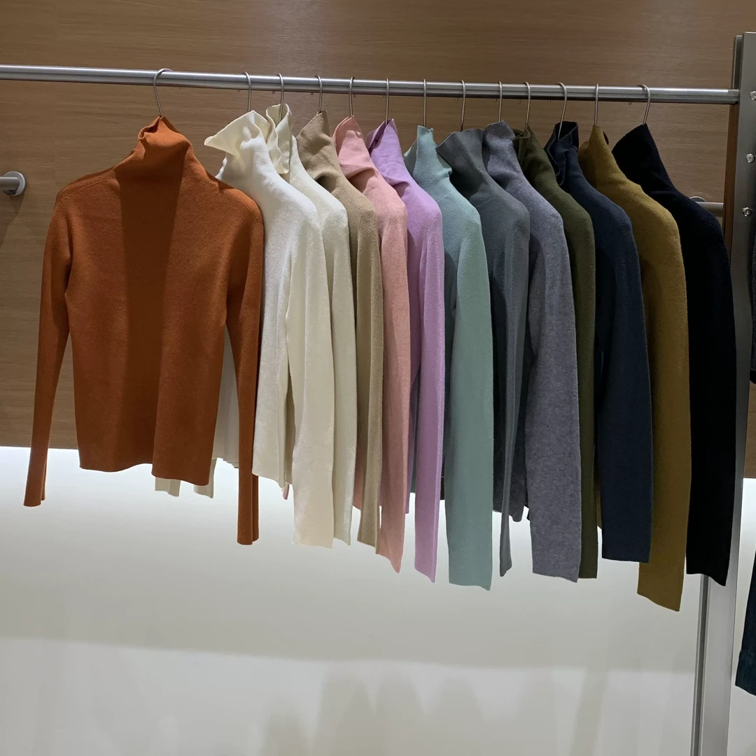 【小暖炉系列】人手BI备毛衣！无缝一体超细支高领柔软针织衫3040