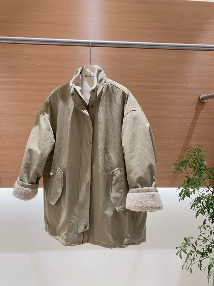 专柜品质~保暖短外套宽松休闲加厚保暖3059