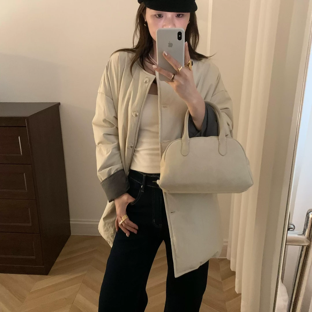 【棉服系列】专柜品质！圆领廓形短棉服外套2882