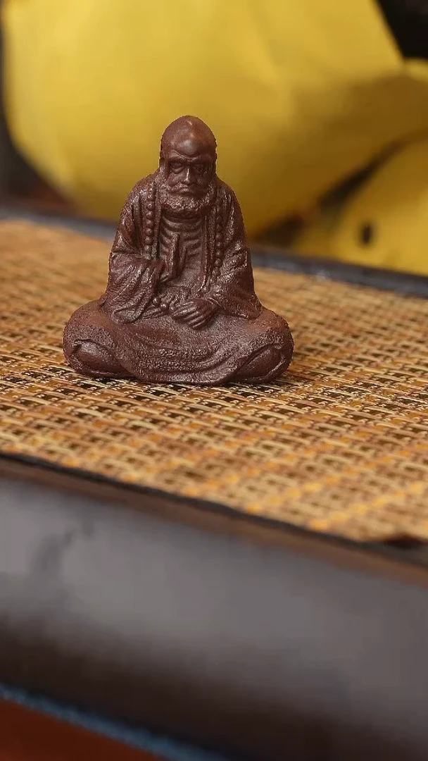 【闪购商品】紫砂茶壶紫泥达摩禅者