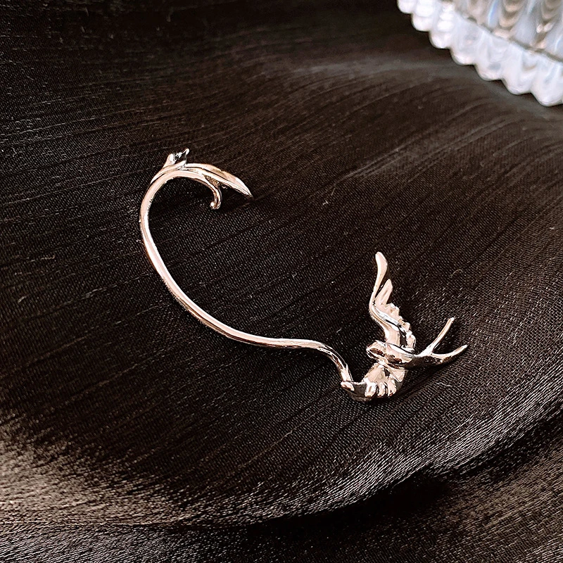 铜合金耳饰 气质轻奢时尚百搭小众简约飞鸟燕子耳夹318