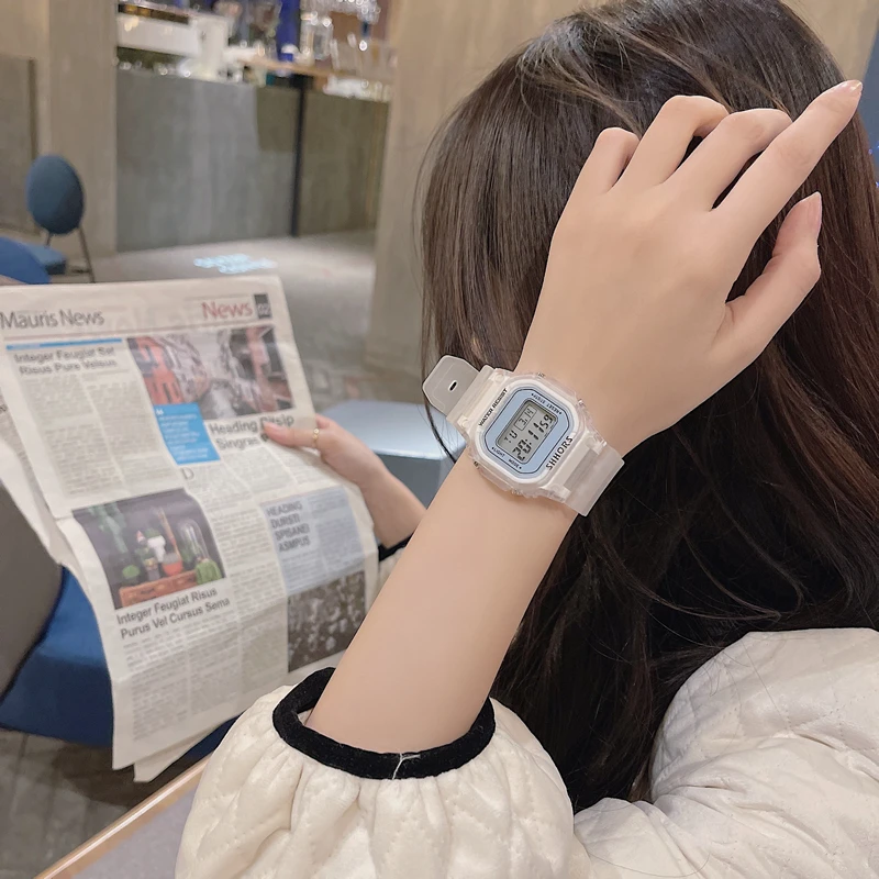 电子手表女款机械ins风独角兽潮流男学生初高中儿童运动防水夜光