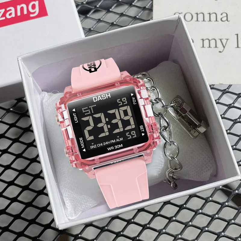 独角兽手表女学生简约少女夜光男防水运动韩版ins学院风电子手表