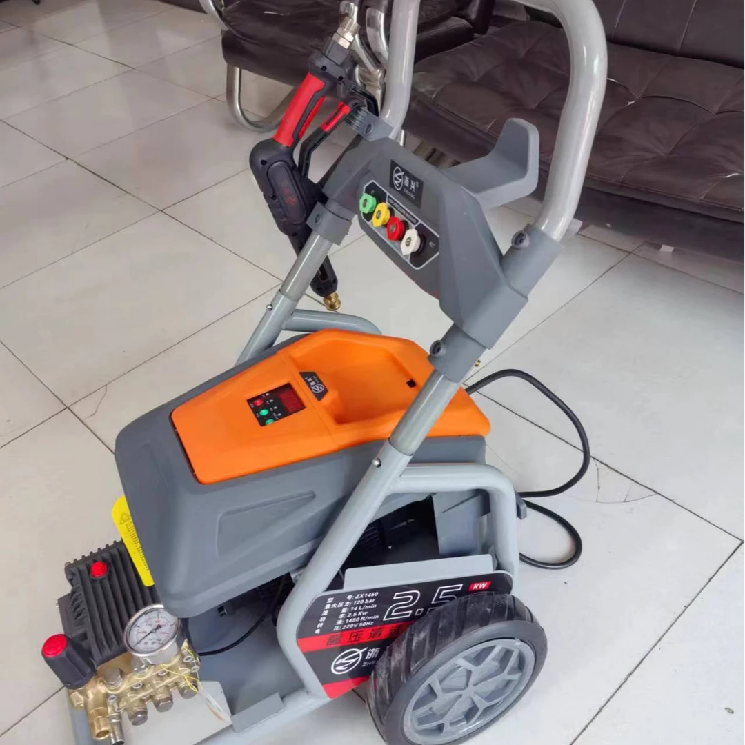 商用高压清洗机浙兴2.5kw/220v纯铜电机铜曲轴泵