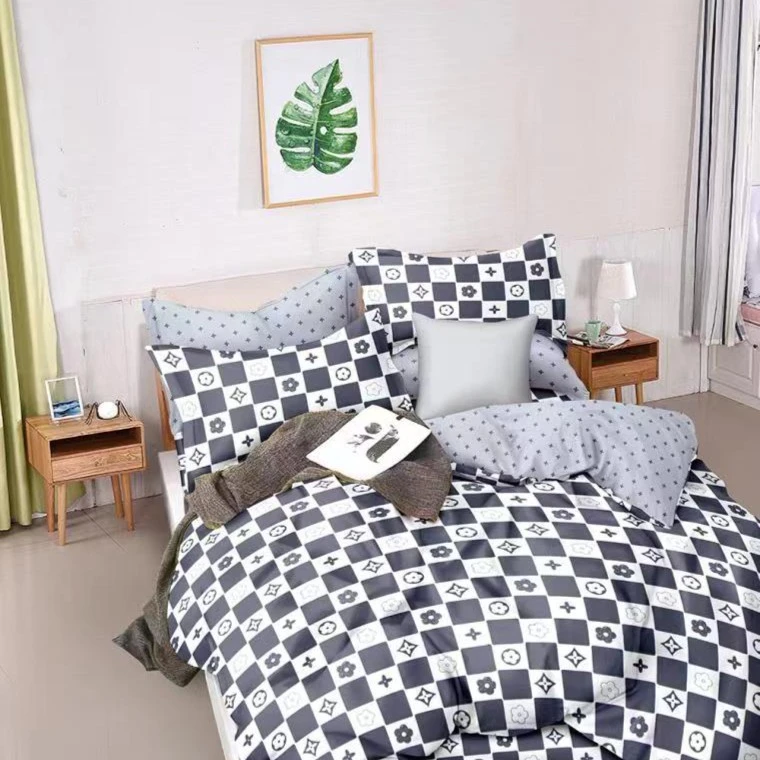 （325）纯棉标准双人四件套   （方格）