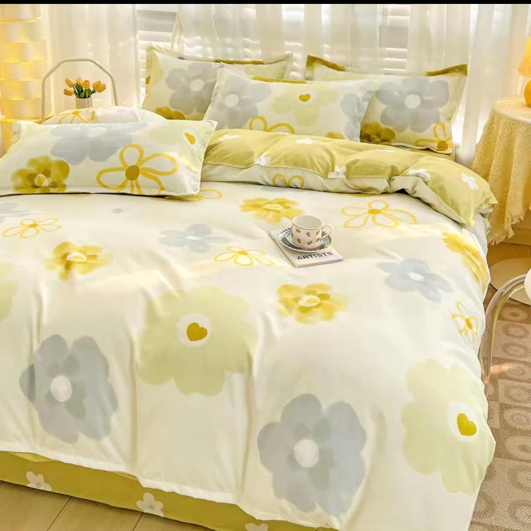 （507）纯棉双人被套2*2.3米  静待花开