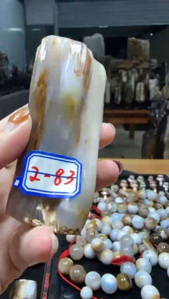 【闪购商品】硅化玉树化玉手把件未镶嵌树化玉手把件