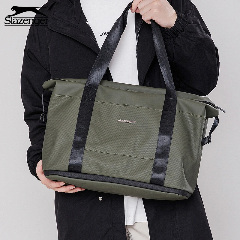Slazenger/史莱辛格大容量旅行包男女短途出差手提包运动包可扩容