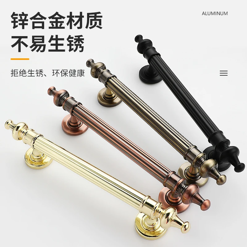 仿古拉手新中式豪华酒店KTV大门木门把手不锈钢卧室房门明装拉手