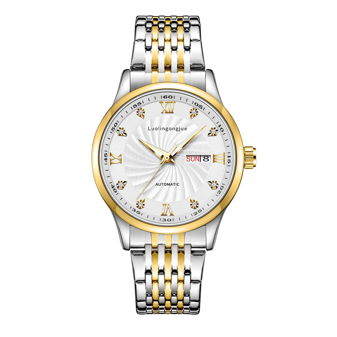 【双12补贴】双日历间金男士腕表—瑞士奢表外贸仓专属WH