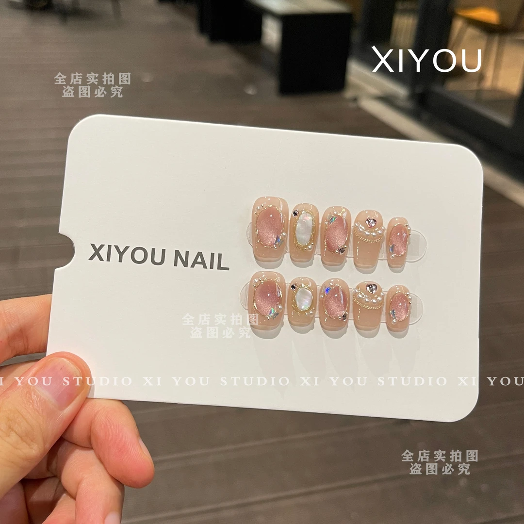 【索马里海】纯手工穿戴甲巴洛克风格气质百搭款美甲