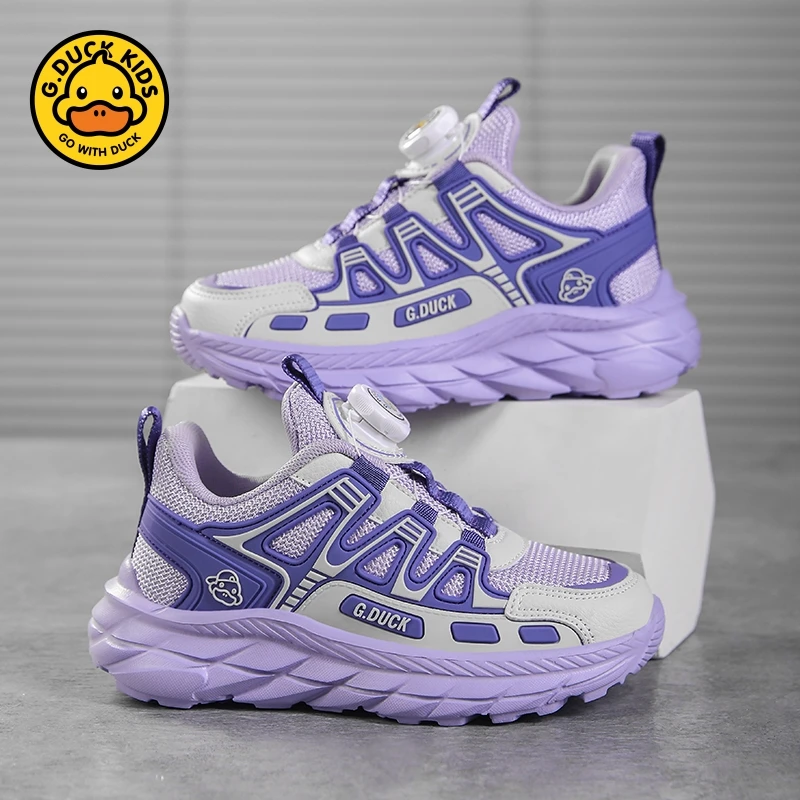 G.DUCK小黄鸭女童鞋2024春秋新款小女孩休闲百搭软底运动鞋3-12岁