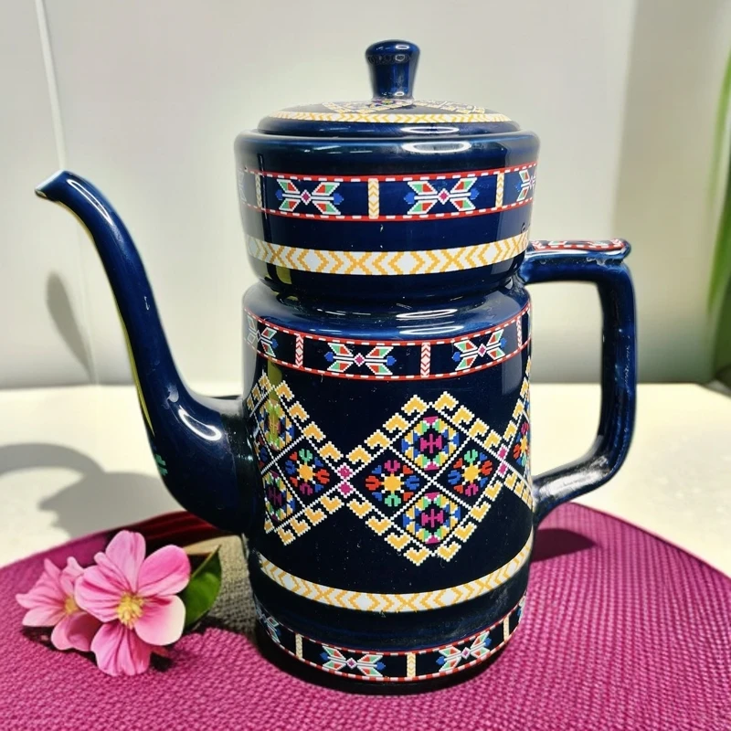 新疆包邮 【2L陶瓷茶壶】家用泡茶茶水壶创意手工美式大容量复古