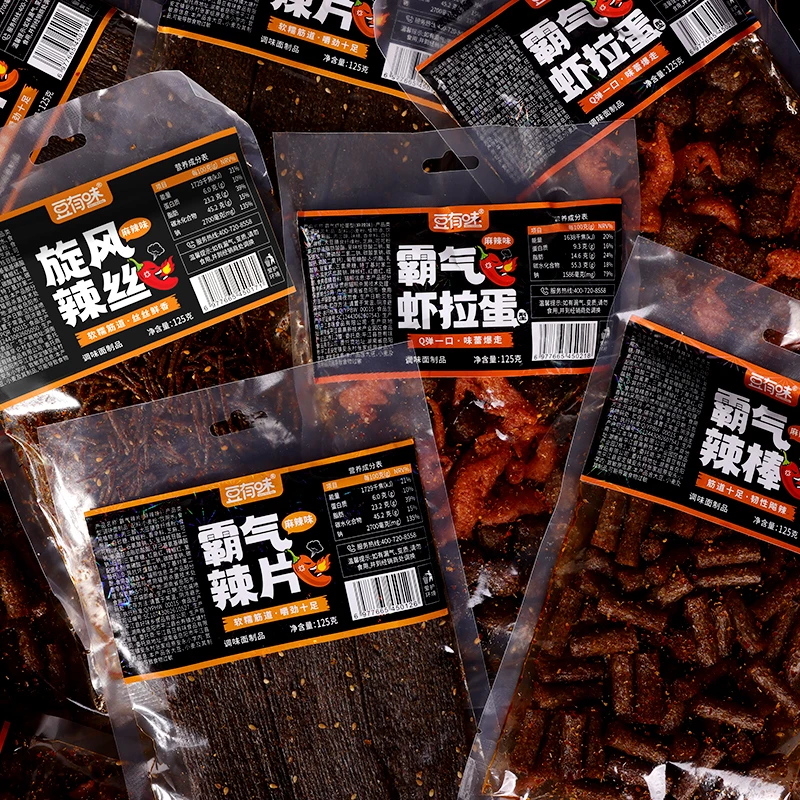 豆有味黑金辣条湖南特产追剧解馋童年回忆麻辣网红零食w