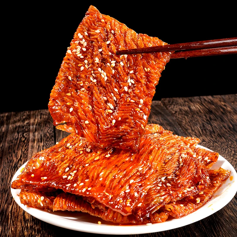 豆有味江西特产波浪豆筋辣片变态辣麻辣小包装豆制品豆皮辣条
