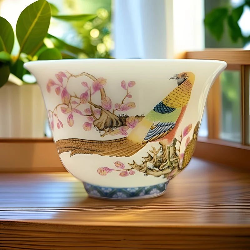 景德镇功夫茶杯喝茶小杯子单只陶瓷单杯品茗杯主人单杯