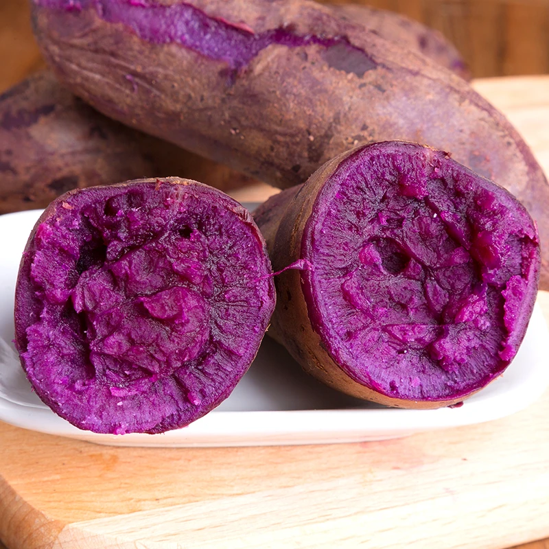 湖北紫罗兰紫薯5斤新鲜紫薯粉糯香甜地瓜粗粮蔬菜