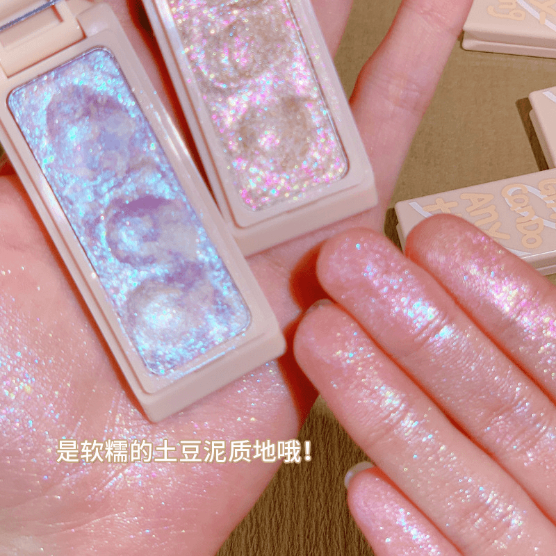 清冷感~神仙高光粉珠光提亮水光爆闪细闪软糯土豆泥钻石锁骨高光I