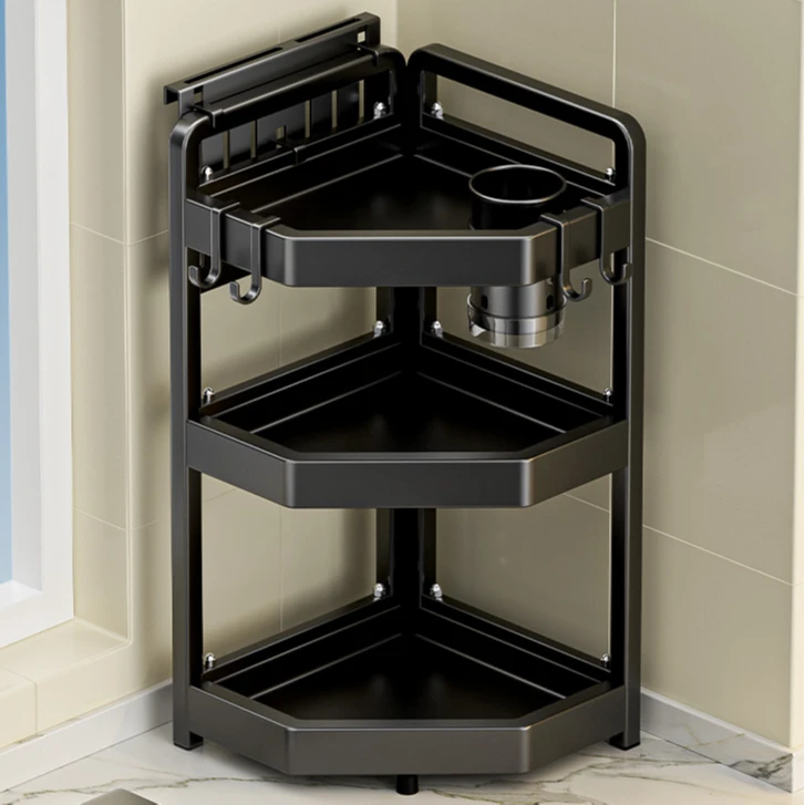 加厚三角架刀具置物架置物架酱油盐调味品调料厨房收纳刀具收纳架