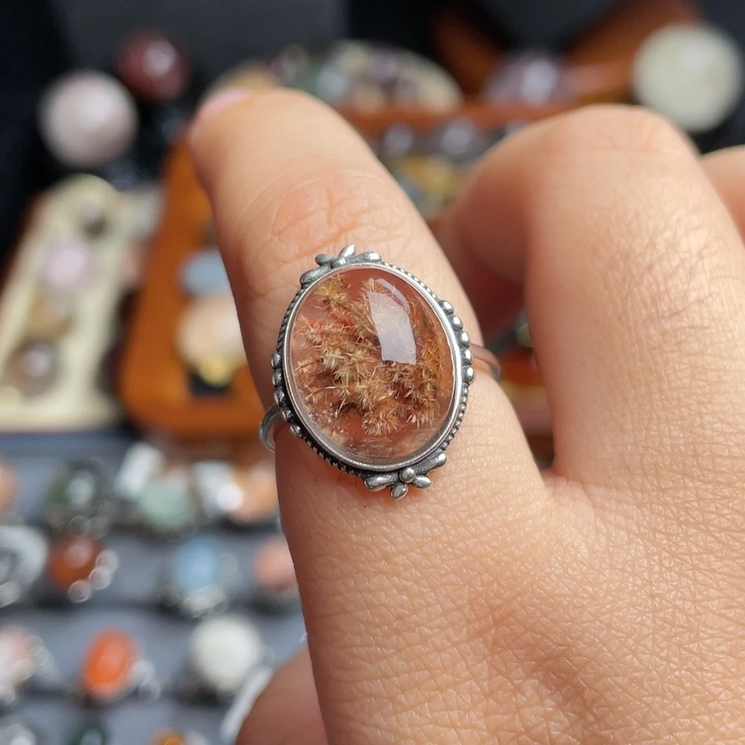 【闪购商品】水晶戒指银S925镶嵌白**飞