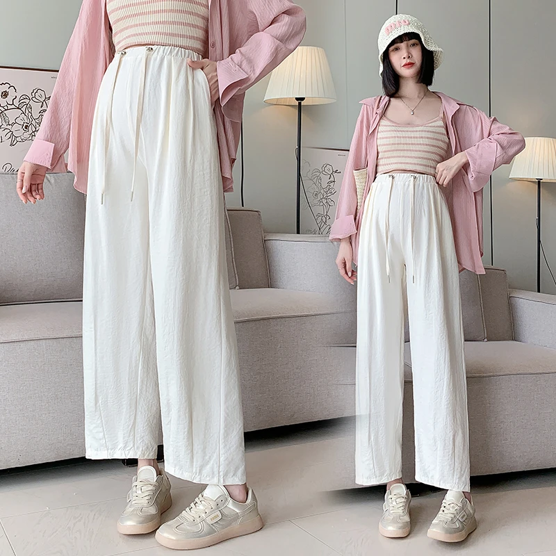 孕妇秋款萝卜裤女春秋季2024新款小个子垂感宽松奶奶裤孕妇休闲裤