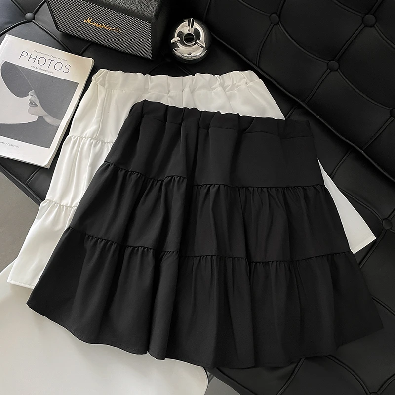 孕妇荷叶边裙半身裙A字裙夏季减龄纯色孕妇百搭时尚小个子孕妇装