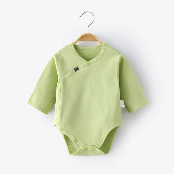 婴儿包屁衣春秋睡衣打底新生婴儿衣服宝宝连体衣纯棉长袖三角哈衣