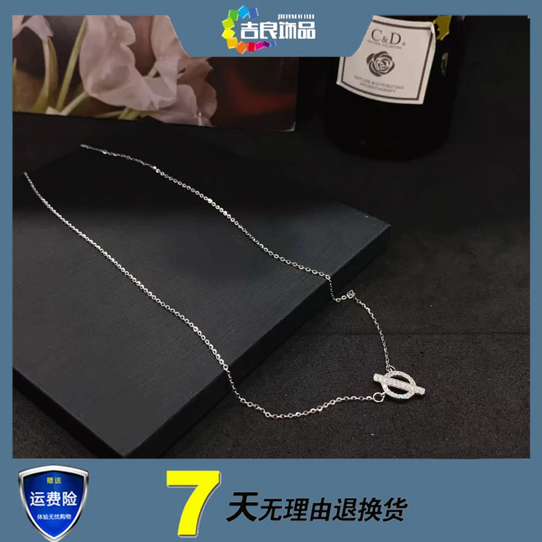 坠链均925银合成锆石 01859 时尚s925银合成立方氧化锆项链