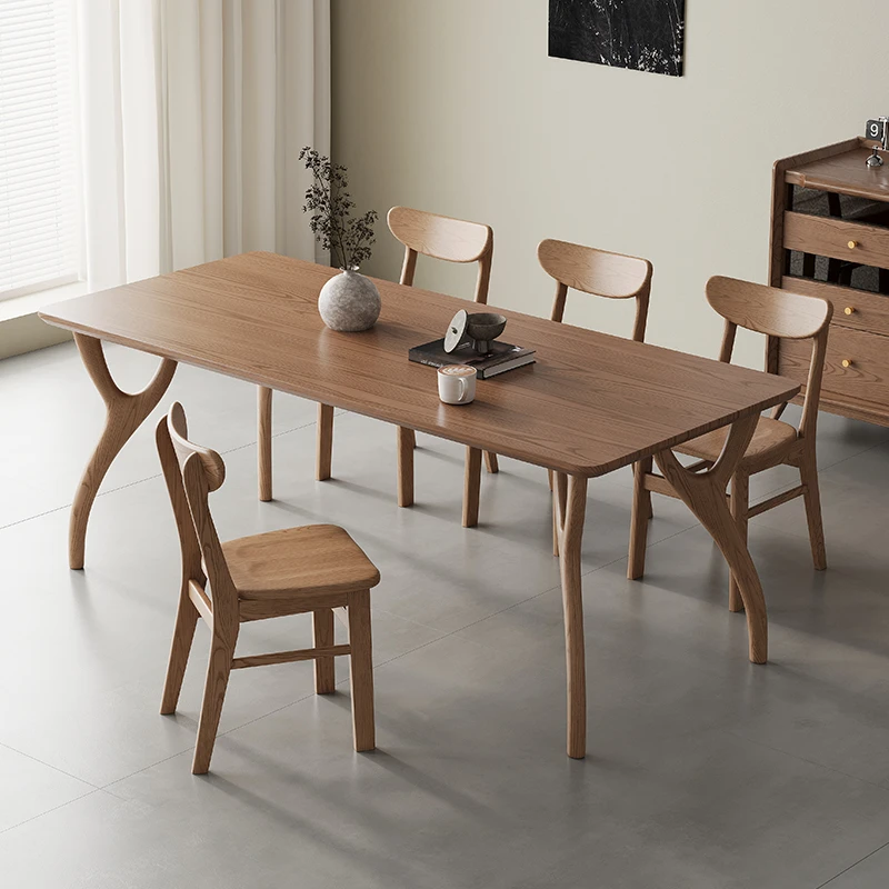 【飞鸟长桌】餐台新款餐桌白蜡木餐桌实木长桌家用饭桌子简约北欧