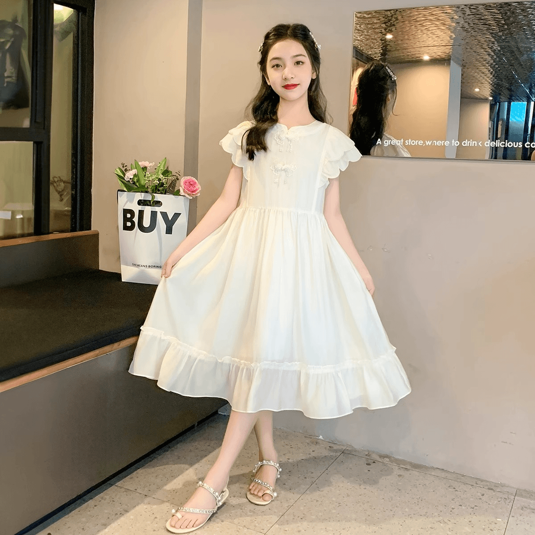 女童夏季连衣裙2024新款儿童国风公主裙子女大童新中式连衣裙时髦
