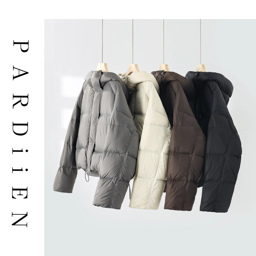 【北总严选】帕迪恩暗扣连帽短款立领羽绒服8332