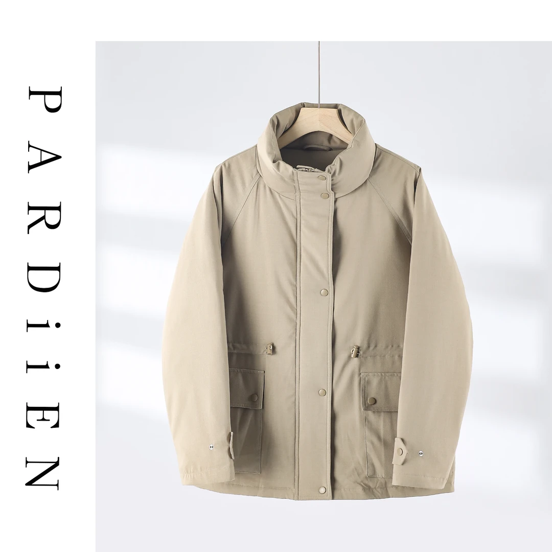 【北总严选】帕迪恩抽绳束腰短款立领鹅绒服0631