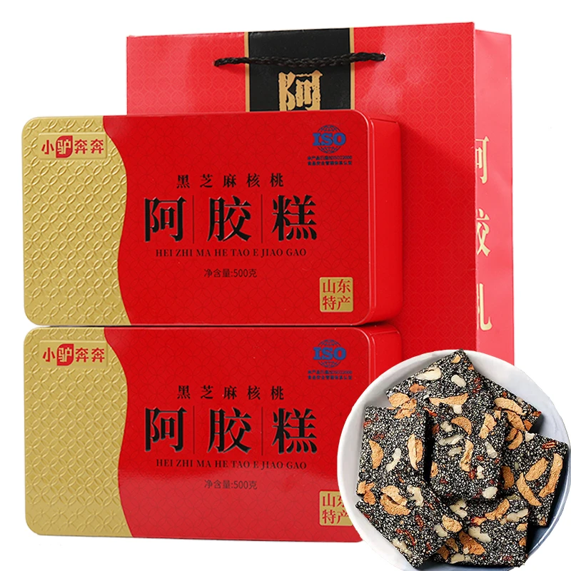 东阿正宗阿胶糕小火慢熬真材实料东阿现熬现发独立包礼盒山东特产