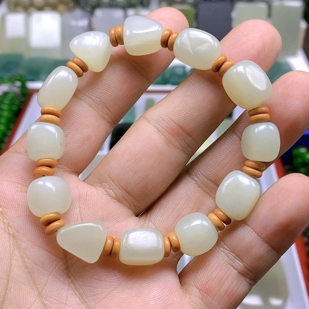 和田玉手链未镶嵌