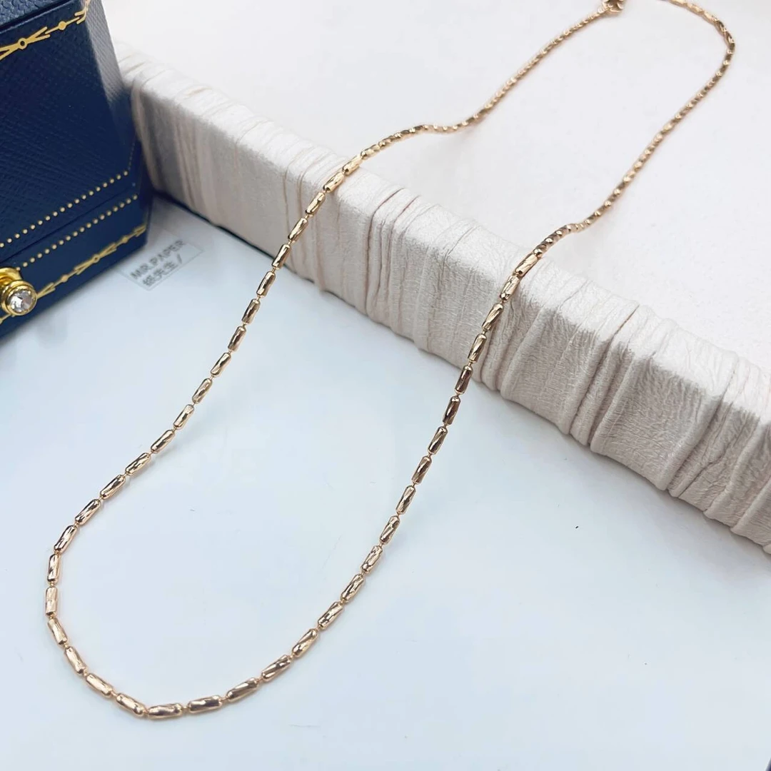 项链 高配版香槟彩桶珠项链多样性发货-1594