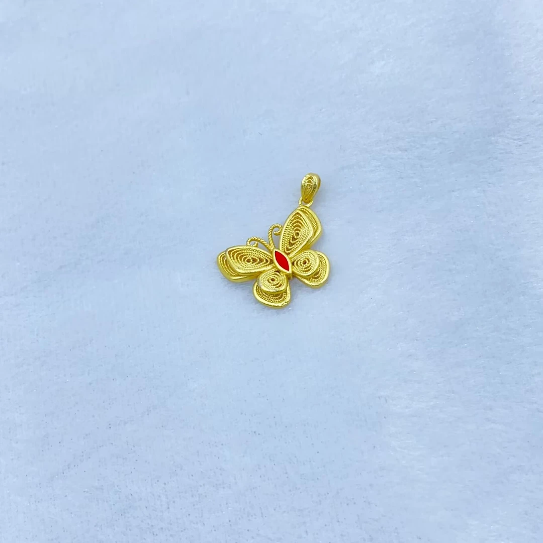 吊坠 2254 高配版 黄色蝴蝶吊坠 多样性发货