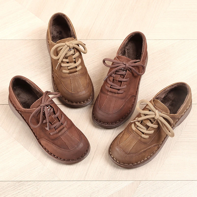 头层牛皮德训鞋加绒加厚保暖棉鞋真皮靴子雪地靴6165