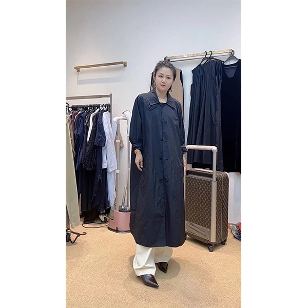 【GELINA】‘’气质风度‘’英伦风时尚简约中长款风衣外套0437