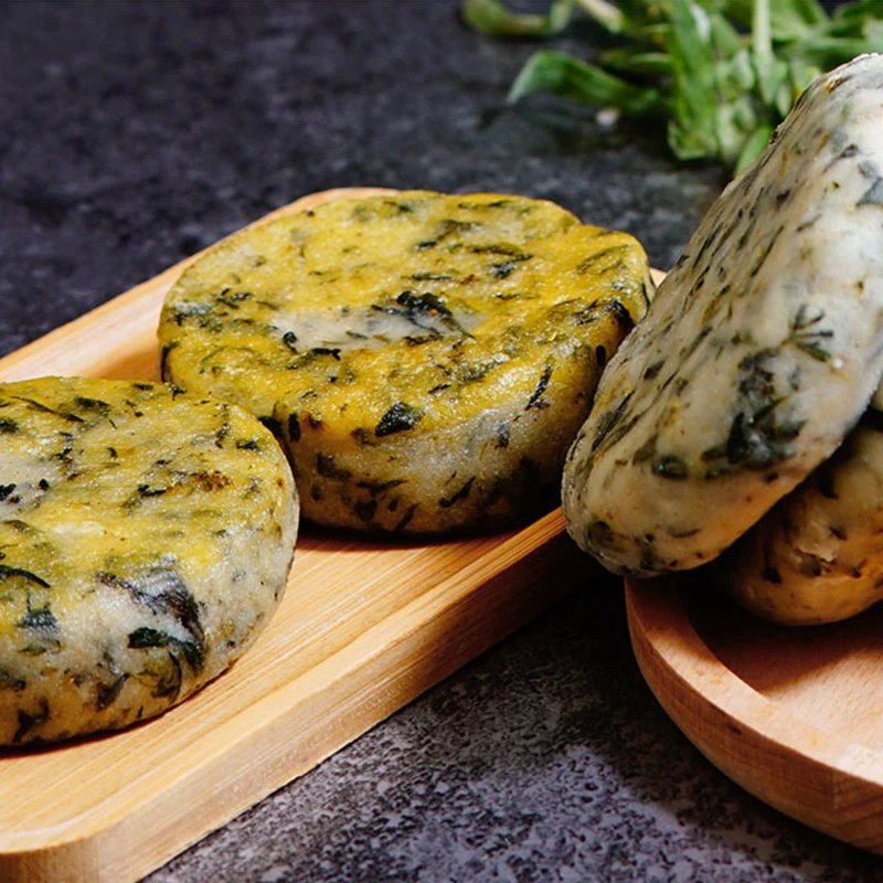 【蒿子粑粑】 500g/1袋12个共2袋传统美味健康助农绿色食品。