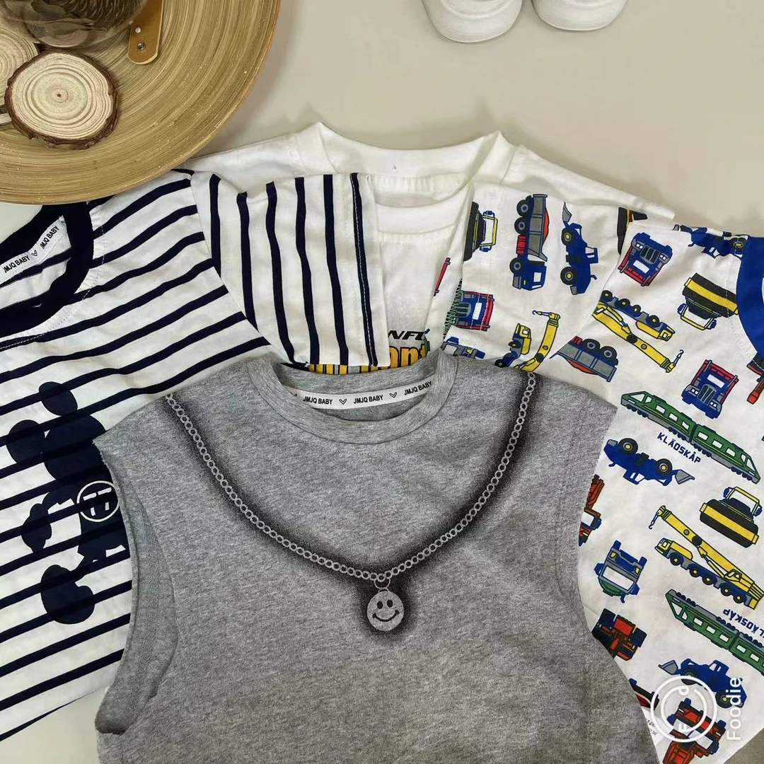 【组合 TZ022】夏季新款网红款夏装中小童夏款组合中性款运动套装