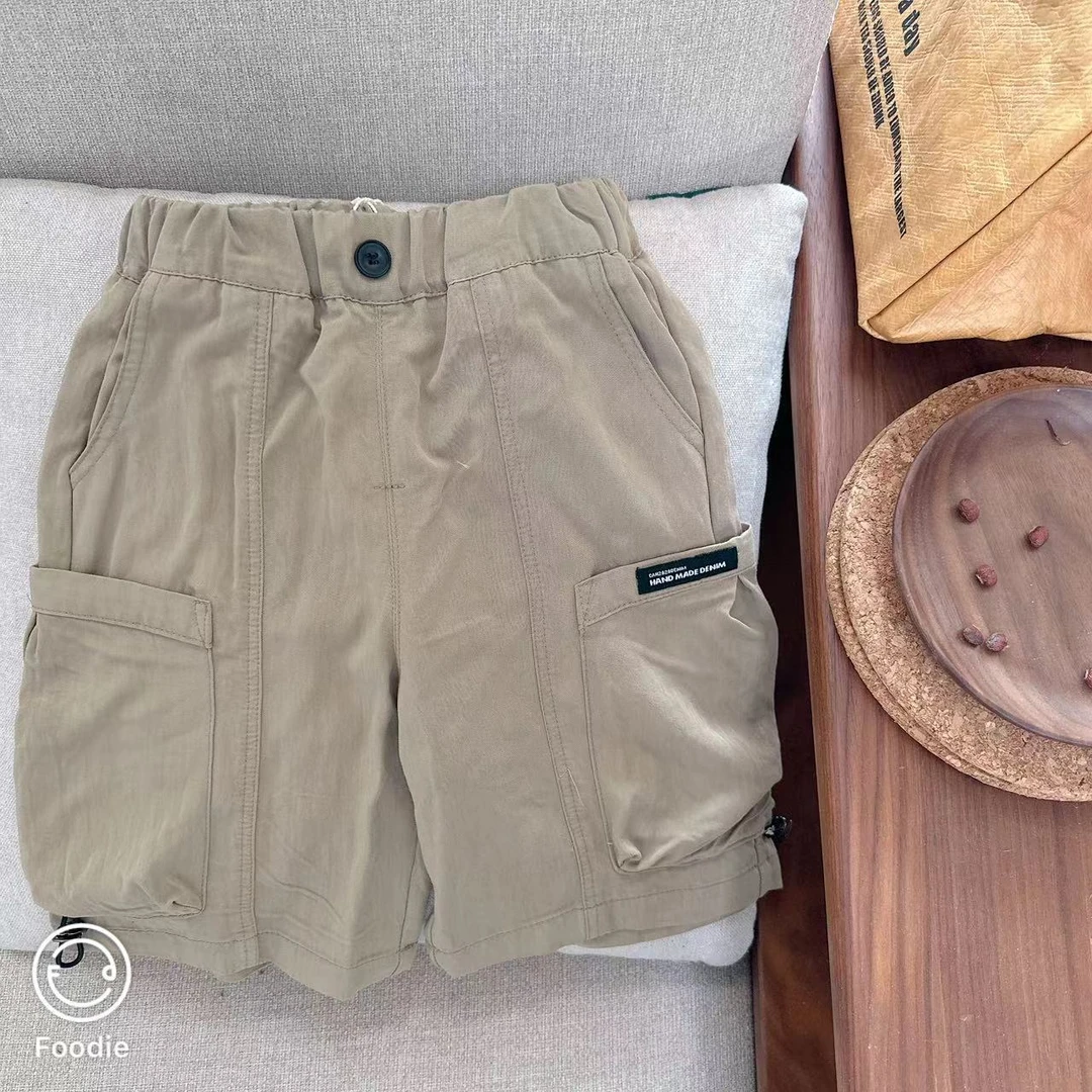 【断码处理夏 20280】 夏季中小童韩版薄款过膝短裤宽松净色中裤