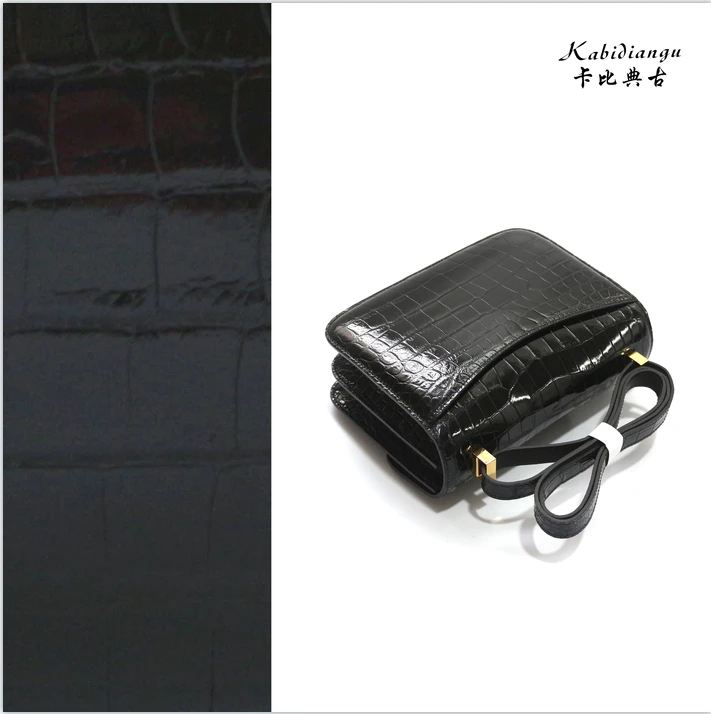 Kabidiangu 卡比典古 高定鳄鱼纹斜挎腋下小方包KK