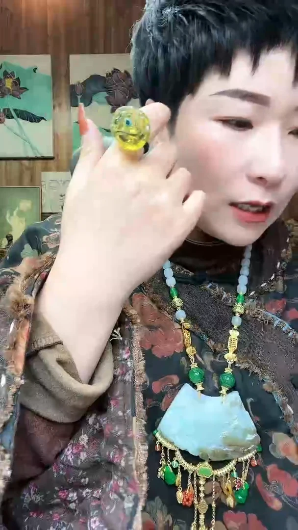 【闪购商品】琥珀戒指未镶嵌663