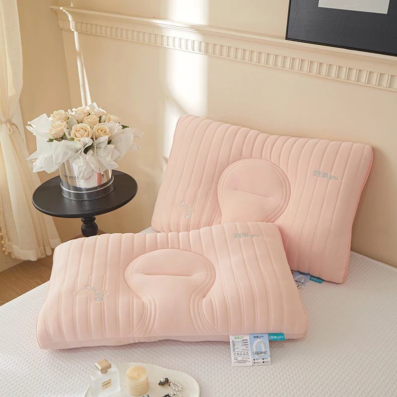 冰丝乳胶枕头成人护颈枕头超柔枕芯颈椎专用枕云朵枕