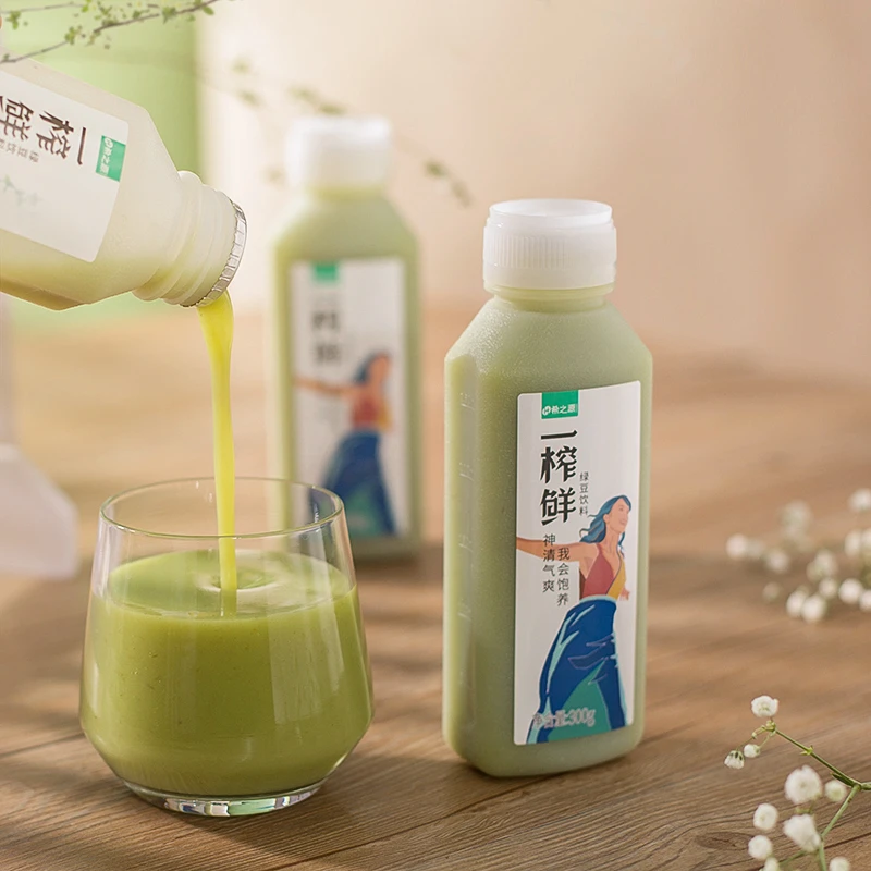 一榨鲜绿豆汁燕麦汁玉米汁300克*6瓶混合装早餐聚会即饮餐饮