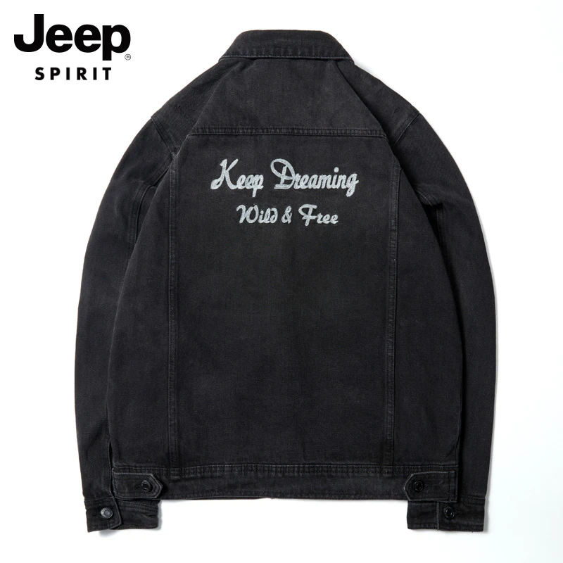 JEEP秋冬季牛仔外套男翻领外（不能上架）