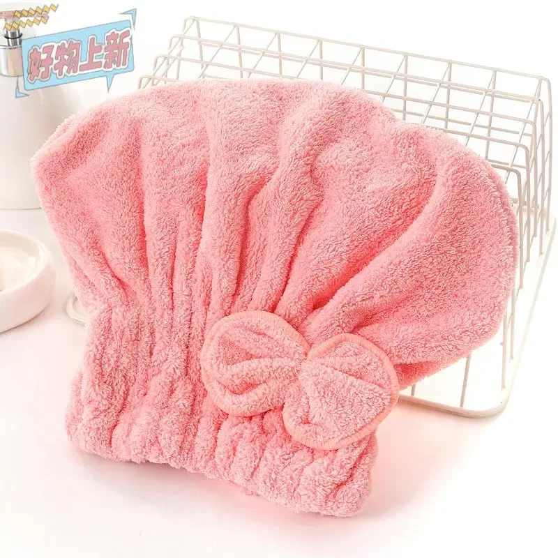 珊瑚绒干发公主帽浴帽头部防护加大加厚强力吸水速干