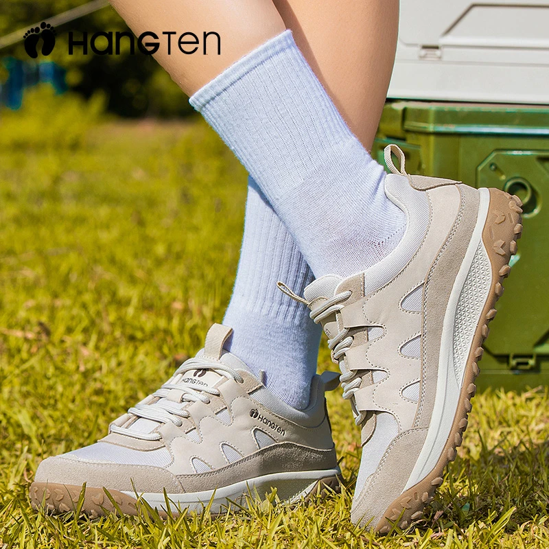 HANGTEN欢腾2024秋季新款女鞋休闲运动时尚百搭潮流网红款户外鞋