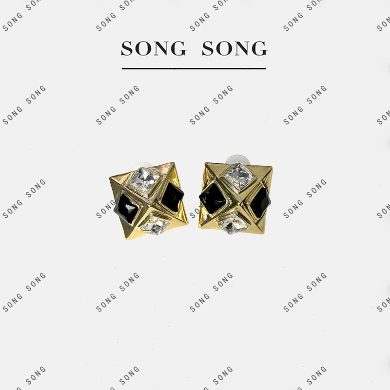 合金耳饰 SONG-新款新品气质时尚百搭设计款轻奢耳钉耳环