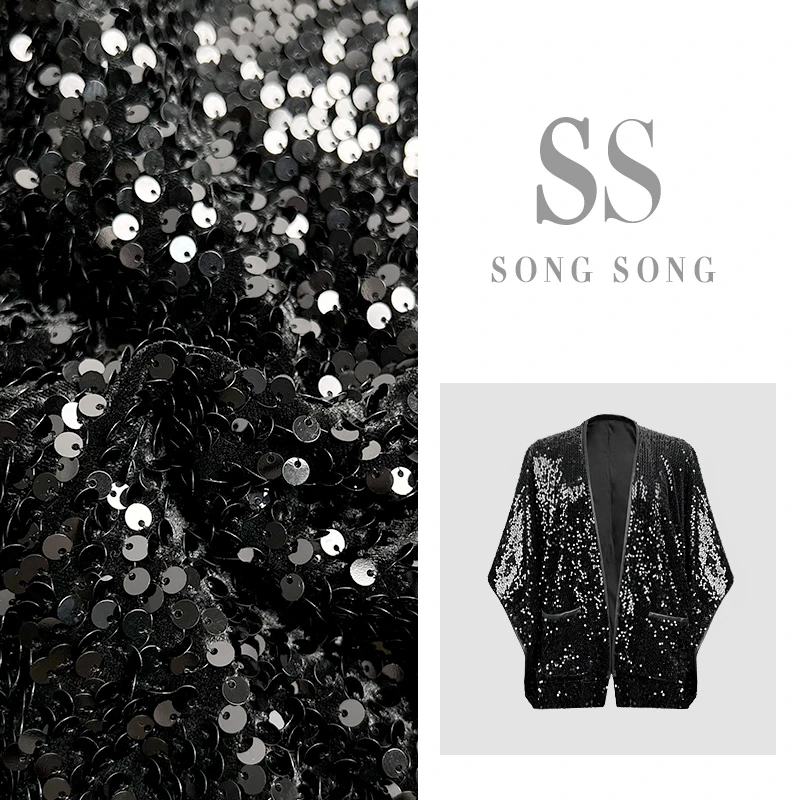 SONG-原创披肩【璀璨年华】高定亮片设计感闪闪气质时尚百搭